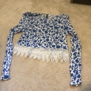 Floral crop top